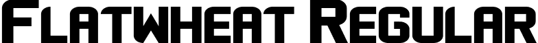 Flatwheat Regular font - Flatwheat-Regular.ttf