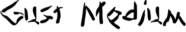 Gust Medium font - Gust.ttf