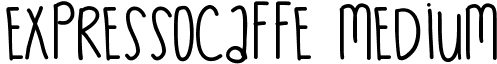 ExpressoCaffe Medium font - ExpressoCaffe.ttf