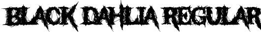 Black Dahlia Regular font - BlackDahlia-kerned.ttf
