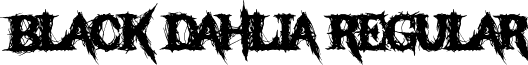 Black Dahlia Regular font - BlackDahlia.ttf