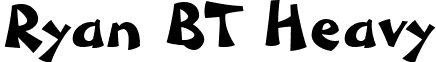 Ryan BT Heavy font - Ryan_BT_Heavy.ttf