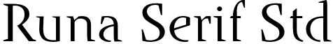 Runa Serif Std font - RunaSerifStd-Light.otf
