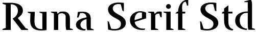 Runa Serif Std font - RunaSerifStd-Medium.otf