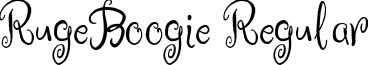 RugeBoogie Regular font - RugeBoogie.ttf