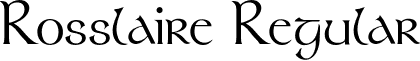 Rosslaire Regular font - Rosslaire.otf