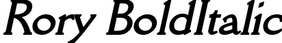 Rory BoldItalic font - Rory_BoldItalic.ttf