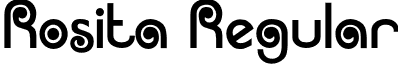 Rosita Regular font - Rosita.otf