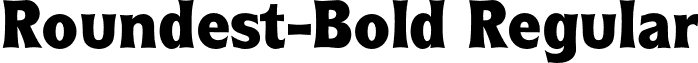 Roundest-Bold Regular font - Roundest-Bold.otf