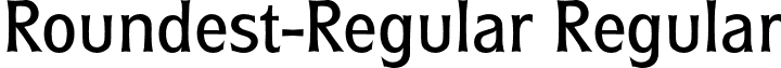 Roundest-Regular Regular font - Roundest-Regular.otf