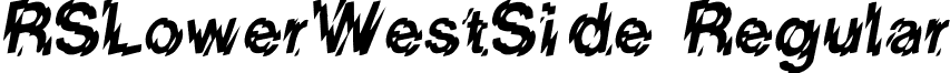 RSLowerWestSide Regular font - RSLowerWestSide.ttf