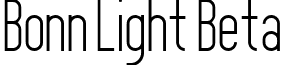 Bonn Light Beta font - bonn_light.ttf