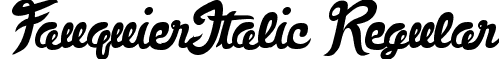 FauquierItalic Regular font - FauquierItalic.ttf