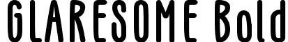 GLARESOME Bold font - GLARESOME Bold.otf