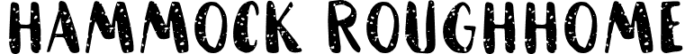 HAMMOCK RoughHome font - HAMMOCK-Rough_Home.otf