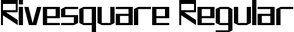 Rivesquare Regular font - Rivesquare.ttf