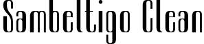 Sambeltigo Clean font - Sambeltigo-Clean.otf