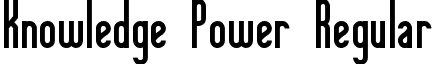 Knowledge Power Regular font - Knowledge Power.ttf