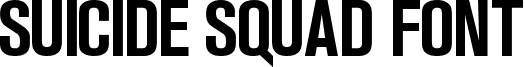 Suicide Squad Font font - Suicide Squad Font.ttf