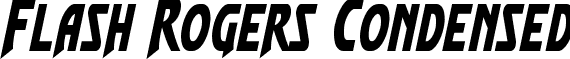 Flash Rogers Condensed font - flashrogerscond.ttf