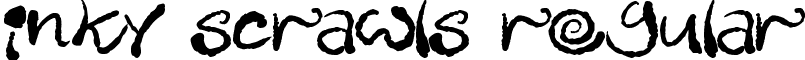 Inky Scrawls Regular font - Inky Scrawls.ttf