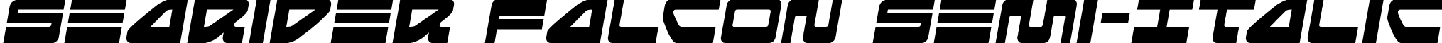 Searider Falcon Semi-Italic font - seariderfalconsemital.ttf