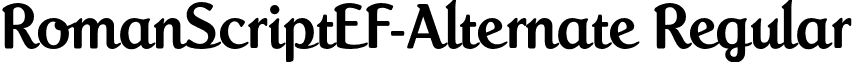 RomanScriptEF-Alternate Regular font - RomanScriptEF-Alternate.otf