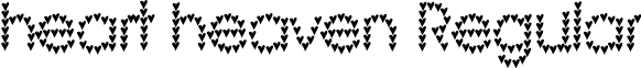 heart heaven Regular font - heart_heaven.ttf