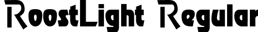 RoostLight Regular font - RoostLight.ttf