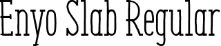 Enyo Slab Regular font - Enyo-Slab_Regular.ttf
