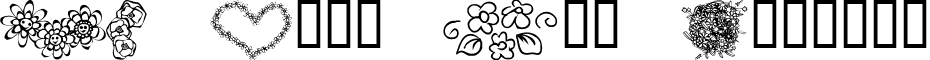 KR Just The Flowers font - KR Just The Flowers.ttf