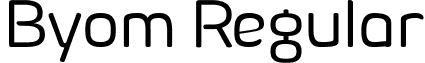 Byom Regular font - Byom-Regular-Trial.ttf