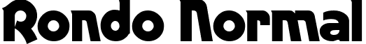 Rondo Normal font - Rondo_Normal.ttf