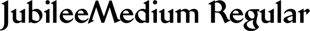 JubileeMedium Regular font - JubileeMedium.otf