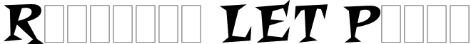 Roquette LET Plain font - Roquette_LET_Plain_1.0__copy_1_.ttf