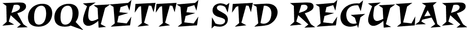 Roquette Std Regular font - RoquetteStd.otf