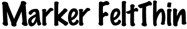 Marker FeltThin font - MarkerFeltThin.otf