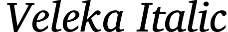 Veleka Italic font - Veleka-Italic.otf