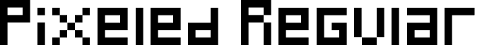 Pixeled Regular font - Pixeled.ttf