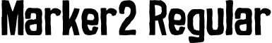 Marker2 Regular font - gomarice_marker2.ttf