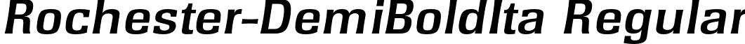 Rochester-DemiBoldIta Regular font - Rochester-DemiBoldIta.otf