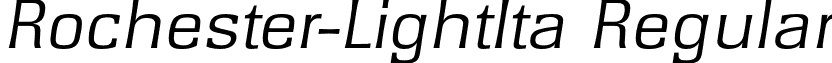 Rochester-LightIta Regular font - Rochester-LightIta.otf