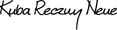 Kuba Reczny Neue font - KubaRecznyNeue-Regular.otf