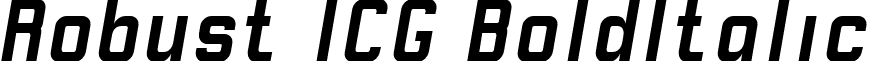 Robust ICG BoldItalic font - Robust_ICG_BoldItalic.ttf