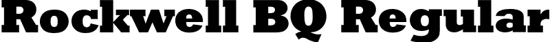 Rockwell BQ Regular font - RockwellBQ-ExtraBold.otf