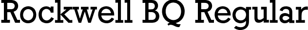 Rockwell BQ Regular font - RockwellBQ-Regular.otf