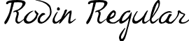 Rodin Regular font - Rodin-Regular.otf