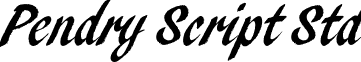 Pendry Script Std font - PendryScriptStd.otf