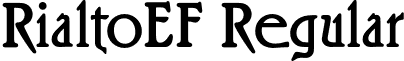 RialtoEF Regular font - RialtoEF.otf