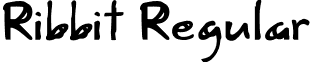 Ribbit Regular font - Ribbit.otf